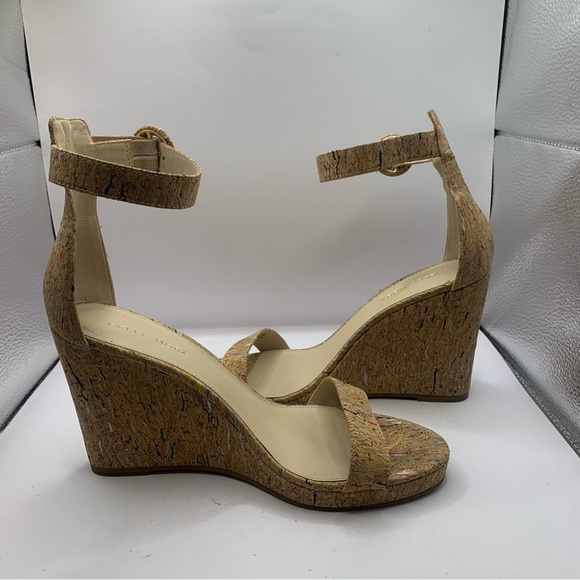 PELLE MODA NISHA wedge sandals ankle strap size 9.5M - Picture 7 of 9